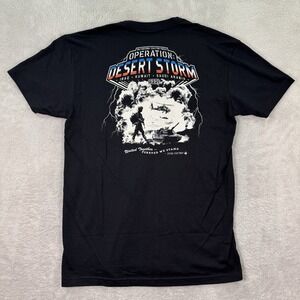 NEW Zero Foxtrot T Shirt Men's Small Black Graphic Tee Desert Storm Operation